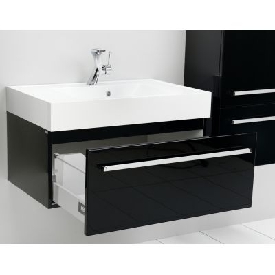 Antado Variete szafka 80 cm podumywalkowa wisząca czarny połysk 658547