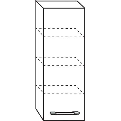 Antado Prima szafka boczna  84 cm wisząca biały połysk 663176
