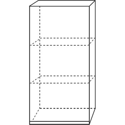 Antado Combi szafka boczna 80 cm wisząca lewa biały połysk 666528