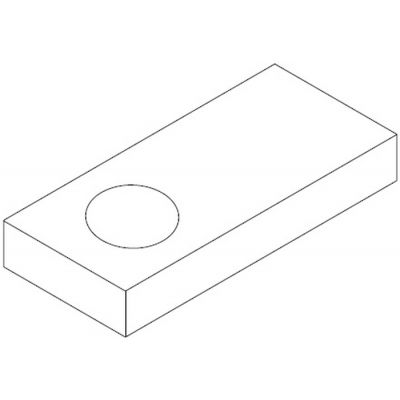 Antado Combi blat podumywalkowy 100 cm prawy biały połysk 667785