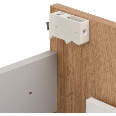 Astor Amy umywalka z szafką 61 cm biały połysk/dąb wotan AM-AMU-622-NN