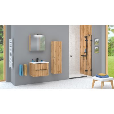 Astor Amy szafka 35x28x130 cm boczna wisząca dąb wotan AM-AMS-250-NN