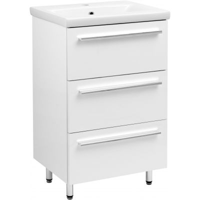 Astor Bryza umywalka z szafką 51 cm białą AM-BZU-500-27