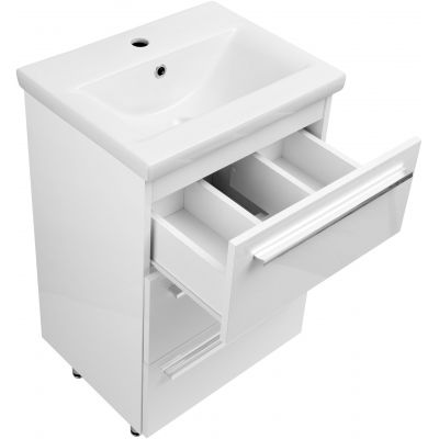 Astor Bryza umywalka z szafką 51 cm białą AM-BZU-500-27