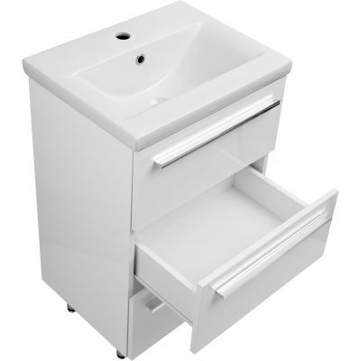 Astor Bryza umywalka z szafką 51 cm białą AM-BZU-500-27