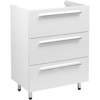 Astor Bryza umywalka z szafką 61 cm białą AM-BZU-600-27