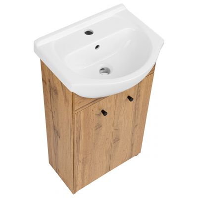 Astor Pik Wotan umywalka z szafką 46 cm dąb AM-END-453-2N