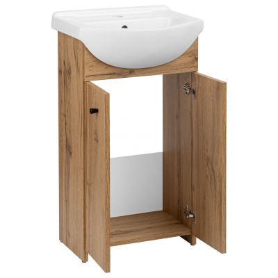 Astor Pik Wotan umywalka z szafką 46 cm dąb AM-END-453-2N