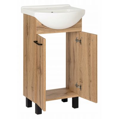 Astor Diuna Wotan umywalka z szafką 45 cm dąb AM-LUD-253-2N
