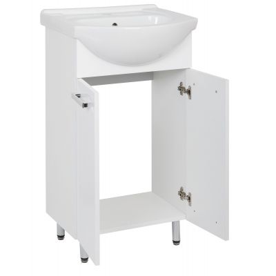 Astor Lupo umywalka z szafką 46 cm białą AM-LUD-453-27