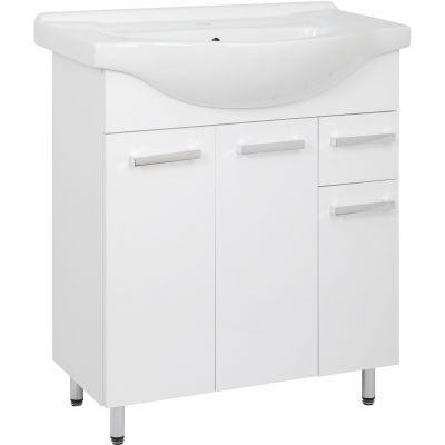 Astor Lupo umywalka z szafką 76 cm białą AM-LUD-751-27