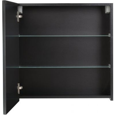 Astor Amy szafka 60x14x60 cm z lustrem czarna AM-MSL-603-03