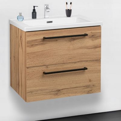 Astor Mona umywalka z szafką 60 cm dąb wotan AM-ZTE-004-2N