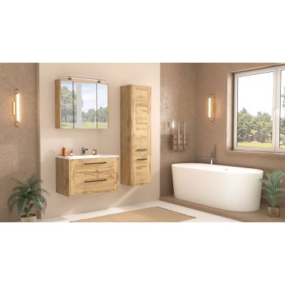 Astor Vivien szafka 40x34x163 cm boczna wisząca dąb AM-VNS-240-00