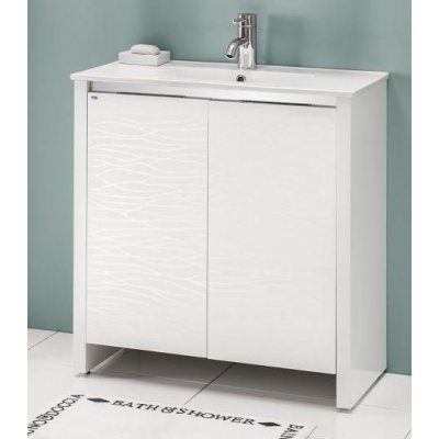Szafka Pod Umywalkę 80 Cm Biała Antado Pacific Pf 1418 Ws55