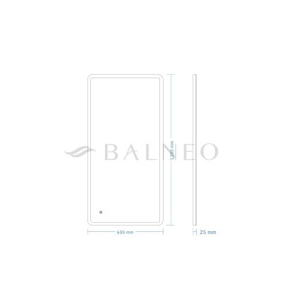 Balneo Lumin lustro 60x120 cm prostokątne z oświetleniem z matą grzewczą L0201020401-10
