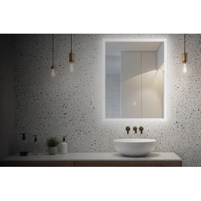 Balneo Cosmo lustro 50x70 cm prostokątne z oświetleniem z matą grzewczą L0201020401-1