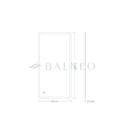 Balneo Lumin lustro 60x80 cm prostokątne z oświetleniem z matą grzewczą L0201020401-8