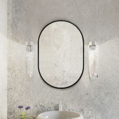 Baltica Design Tiny Border Pastille lustro 40x95 cm owalne czarny