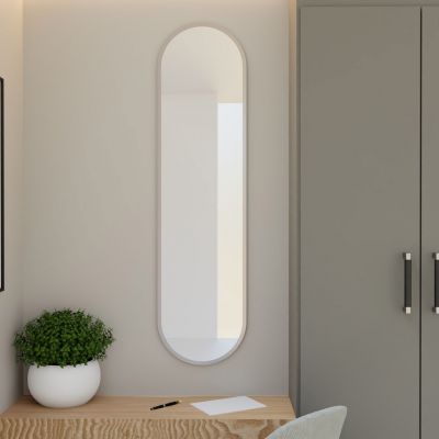 Baltica Design Tiny Border Pastille lustro 40x155 cm owalne srebrny