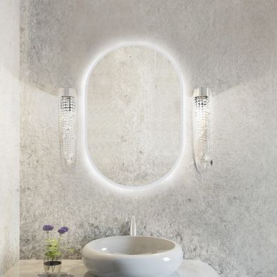 Baltica Design Tiny Border Pastille lustro 90x40 cm z oświetleniem LED białe barwa zimna