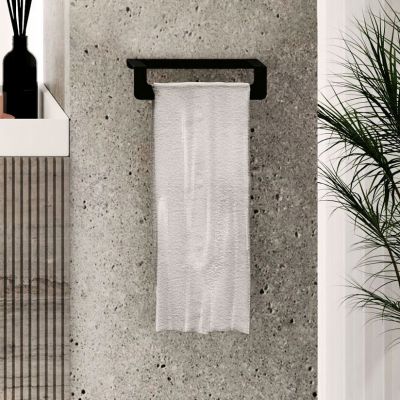 Baltica Design Idar wieszak na ręcznik 24x9 cm ścienny czarny