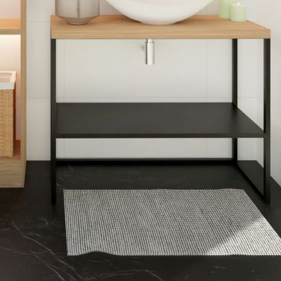 Baltica Design Elise konsola podumywalkowa 60x35x75 cm czarna-dab