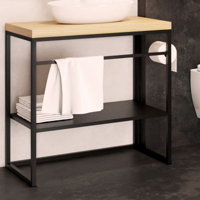 Baltica Design Linn konsola podumywalkowa 75x35x75 cm czarna