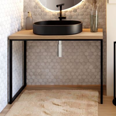 Baltica Design Laila konsola podumywalkowa 110x35x75 cm czarna