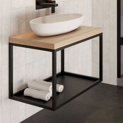 Baltica Design Hege konsola podumywalkowa 60x35x45 cm czarna