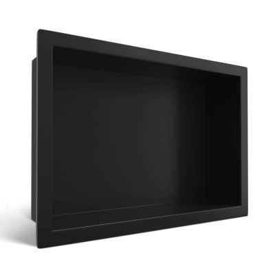 Balneo Wall-Box One Black półka wnękowa 30 cm czarna B0101020410-1