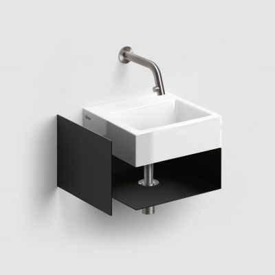 Clou Flush konsola 36,5x27x20,5 cm podumywalkowa wisząca czarna CL/07.36.010.21