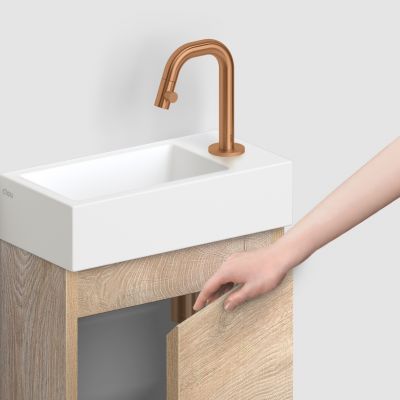 Clou Flush szafka 36x18x55 cm podumywalkowa wisząca prawa grecki dąb IB/07.16.7036.63