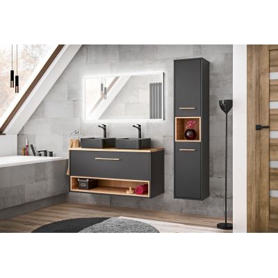 Comad Borneo szafka 120x46x57 cm podumywalkowa wisząca szara BORNEO COSMOS 854 FSC