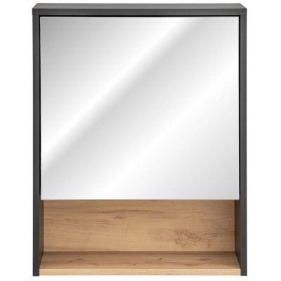 Comad Borneo szafka 60x25x75 cm z lustrem szara BORNEO COSMOS 840 FSC