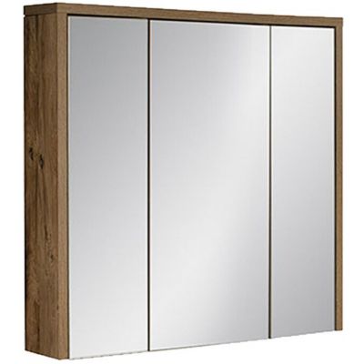 Comad Hampton Concrete szafka 80x16x75 cm z lustrem dąb HAMPTON CONCRETE 84-80