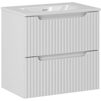 Zestaw Comad Nova White szafka 60 cm wisząca i umywalka Sky 60x40 cm meblowa biały SET-NOW 60CM S SKY 60