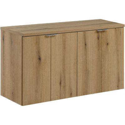 Zestaw Comad Nova Oak szafki 50 cm i 50 cm wiszące z blatem meblowym 100 cm dąb SET-NOA B OAK 100CM D