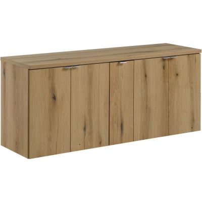 Zestaw Comad Nova Oak szafki 60 cm, 60 cm i 20 cm wiszące z blatem meblowym 140 cm dąb SET-NOA B OAK 140CM D