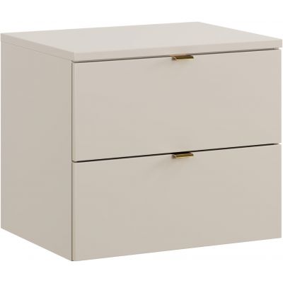 Zestaw Comad Dalia Cashmere szafka 60x46x50 cm podumywalkowa wisząca z blatem kaszmir SET-DC B 60CM