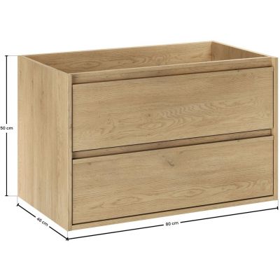 Comad Viola Cremona szafka 80x46x50 cm podumywalkowa wisząca dąb cremona VIOLA CREMONA 82-80-46-2S