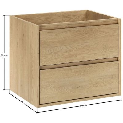Comad Viola Cremona szafka 60x46x50 cm podumywalkowa wisząca dąb cremona VIOLA CREMONA 82-60-46-2S