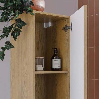Zestaw Comad Nordic Cremona szafka 60 cm podumywalkowa wisząca z blatem wisząca i szafka boczna wysoka dąb SET-NC B CREMONA 60CM HC