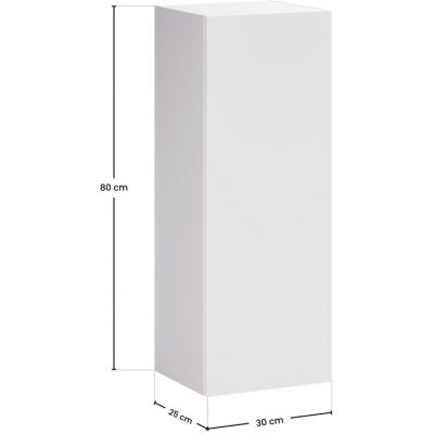 Comad Aster White szafka 30x26,6x80 cm boczna wisząca biały mat ASTER WHITE 80-30-1D