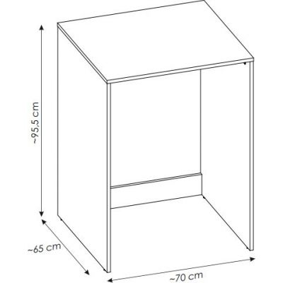 Comad Nature Coast Evoke obudowa pralki 70x95,5 cm dąb COAST EVOKE UN 81-70-65