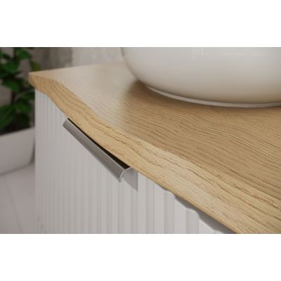 Zestaw Dalia Cashmere szafka 80 cm podumywalkowa i dwa regały 20+20 cm z blatem 120 cm dąb/kaszmir SET-DC B NAT CREMONA 120CM