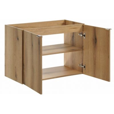 Zestaw Comad Nova Oak szafka z blatem 80 cm wisząca i szafka boczna wysoka dąb SET-NOA B OAK 80CM D HC