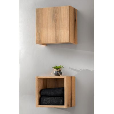 Zestaw Comad Nova White szafka podumywalkowa 80 cm biała z umywalką i szafką boczną SET-NOW B OAK 80CM D UN BEYOND 5 WH HC