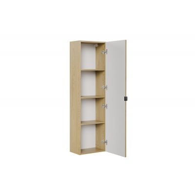 Zestaw Comad Ovalia Cremona szafka z blatem 80 cm wisząca dąb z umywalką nablatową River 55x35 cm oliwkowy mat i szafka boczna wysoka SET-OVC B CREMONA 80CM UN RIVER OG HC