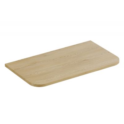 Zestaw Comad Ovalia Cremona szafka z blatem 80 cm wisząca dąb z umywalką nablatową River 55x35 cm oliwkowy mat i szafka boczna wysoka SET-OVC B CREMONA 80CM UN RIVER OG HC